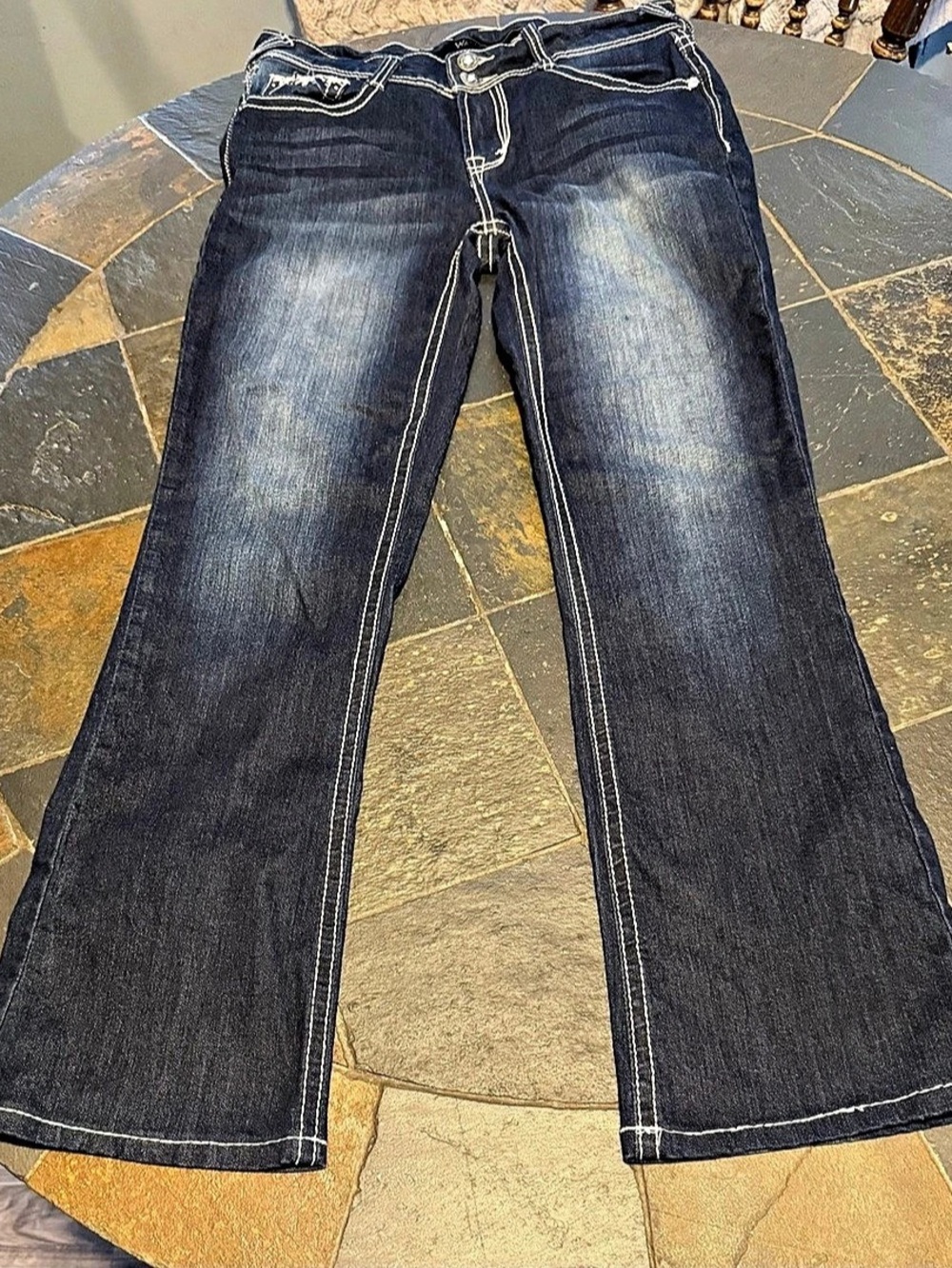 WallFlower Luscious Curvy Fit Bootcut Jeans Blue Size 9